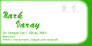 mark varay business card